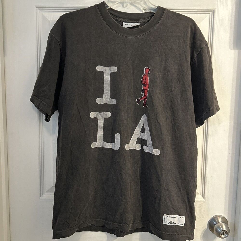 The Regulars Inc I Love LA T-Shirt‎ Mens Size M Gray